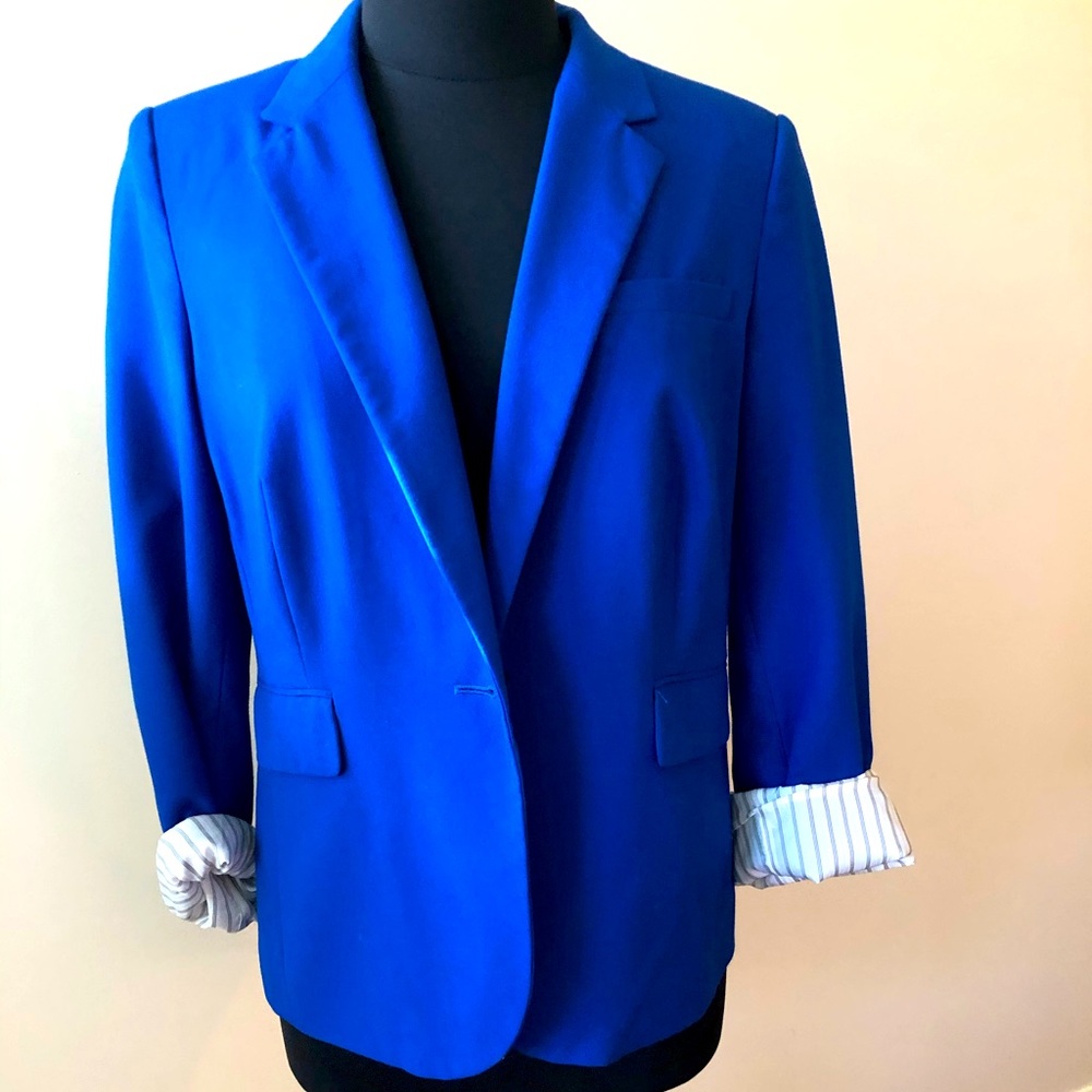 Royal Blue Cremieux Women’s Blazer, Size 12